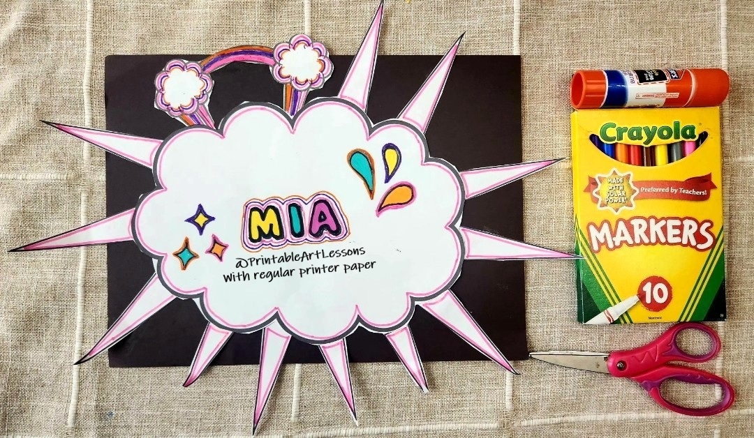 Pop Art Name Design — student work